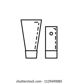 hand cream icon. Element of make up and cosmetics icon for mobile concept and web apps. Outline dusk style hand cream icon can be used for web and mobile