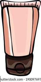Crema de mano, ilustración, vector sobre fondo blanco.