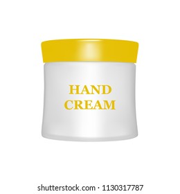 Hand cream isolated on white background.Vector illustration.