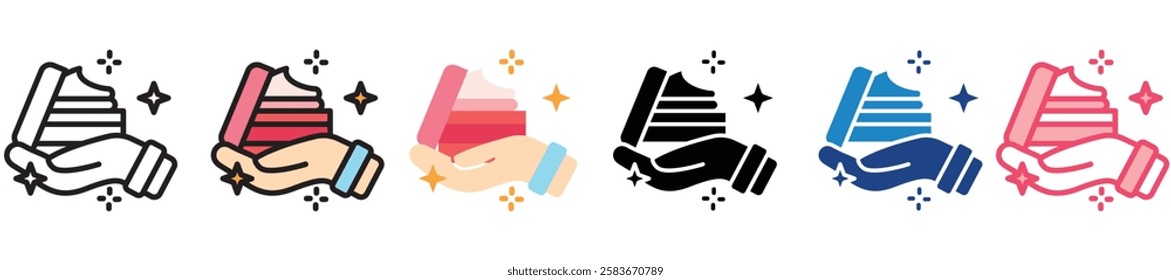 Hand Cream multi-style color icon, mini or small illustration, use for UI, UX, app and web development, digital or print. for health, beauty, personal care, body treatment.