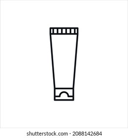 Hand cream simple line vector icon.