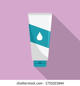 Hand cream tube icon. Flat illustration of hand cream tube vector icon for web design