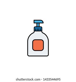 Hand cream vector icon sign symbol