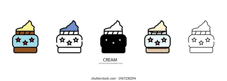hand cream vector type icon