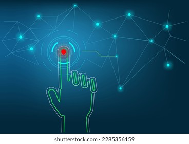 tecnología creada a mano, sentido abstracto de la ciencia y la tecnología diseño gráfico