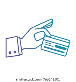 hand with credit card