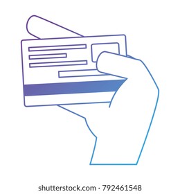 hand with credit card