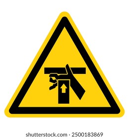 Hand Crush Force From Below Symbol Sign, Vector Illustration, Isolate On White Background Label .EPS10