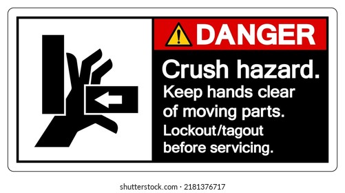 Hand Crush Force From Right Symbol Sign, Vector Illustration, Isolate On White Background Label .EPS10