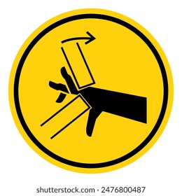 Hand Crush Pinch Point Symbol Sign, Vector Illustration, Isolate On White Background Label .EPS10