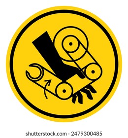 Hand Crush Symbol Sign, Vector Illustration, Isolate On White Background Label .EPS10