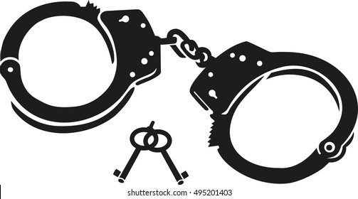 Hand cuffs with keys