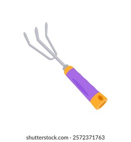 Hand Cultivator Flat Icon, Vector illustration