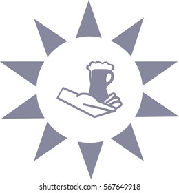 hand, cup, icon