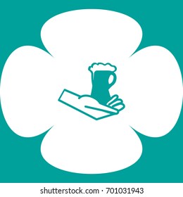 hand, cup, icon