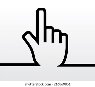 Hand cursor
