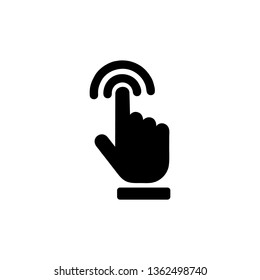 Hand cursor click icon
