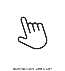 Hand Cursor Click icon. Mouse click cursor. Vector illustration Eps 10