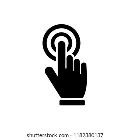 Hand cursor click icon symbol Vector. symbol for web site Computer and mobile vector.