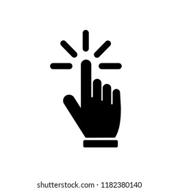 Hand cursor click icon symbol Vector