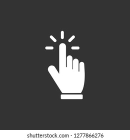 Hand cursor click icon symbol Vector