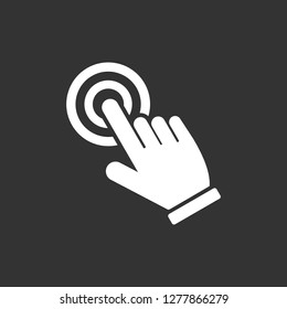 Hand cursor click icon symbol Vector