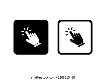Hand cursor click icon symbol Vector