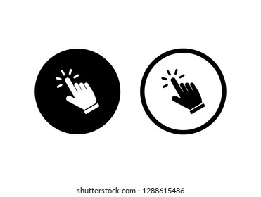 Hand cursor click icon symbol Vector