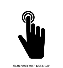 Hand cursor click icon symbol Vector