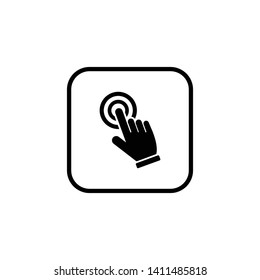 Hand cursor click icon symbol