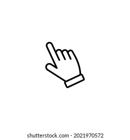 Hand cursor click icon vector for web site Computer and mobile app