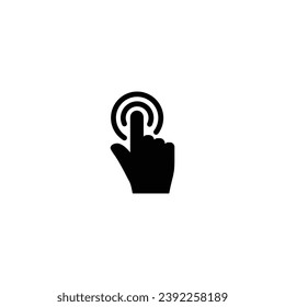 Hand cursor click icon vector for web site Computer and mobile app