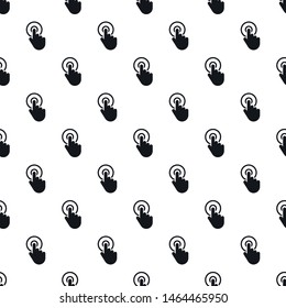 Hand cursor click pattern seamless vector repeat geometric for any web design
