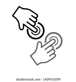 Hand cursor click for your website computer