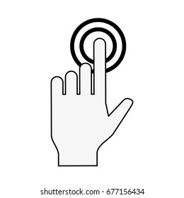 hand cursor clicking icon image 