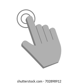 hand cursor clicking icon image