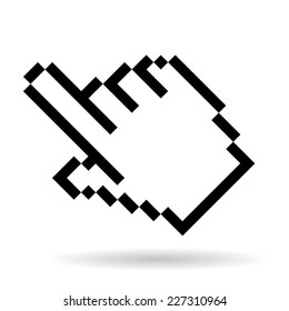 Hand cursor icon
