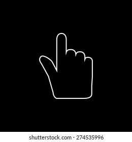 Hand cursor icon