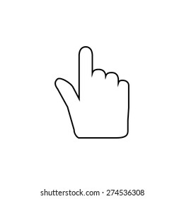 Hand cursor icon