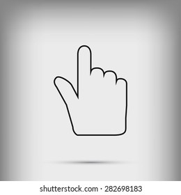 Hand cursor icon