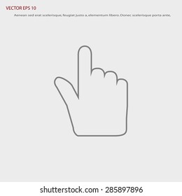 Hand cursor icon