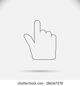 Hand cursor icon