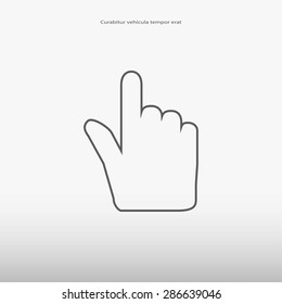 Hand cursor icon