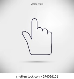 Hand cursor icon