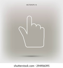 Hand cursor icon