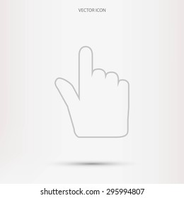 Hand cursor icon