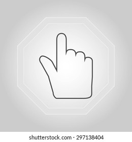 Hand cursor icon