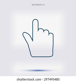 Hand cursor icon