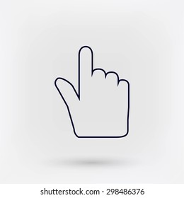 Hand cursor icon