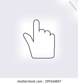 Hand cursor icon